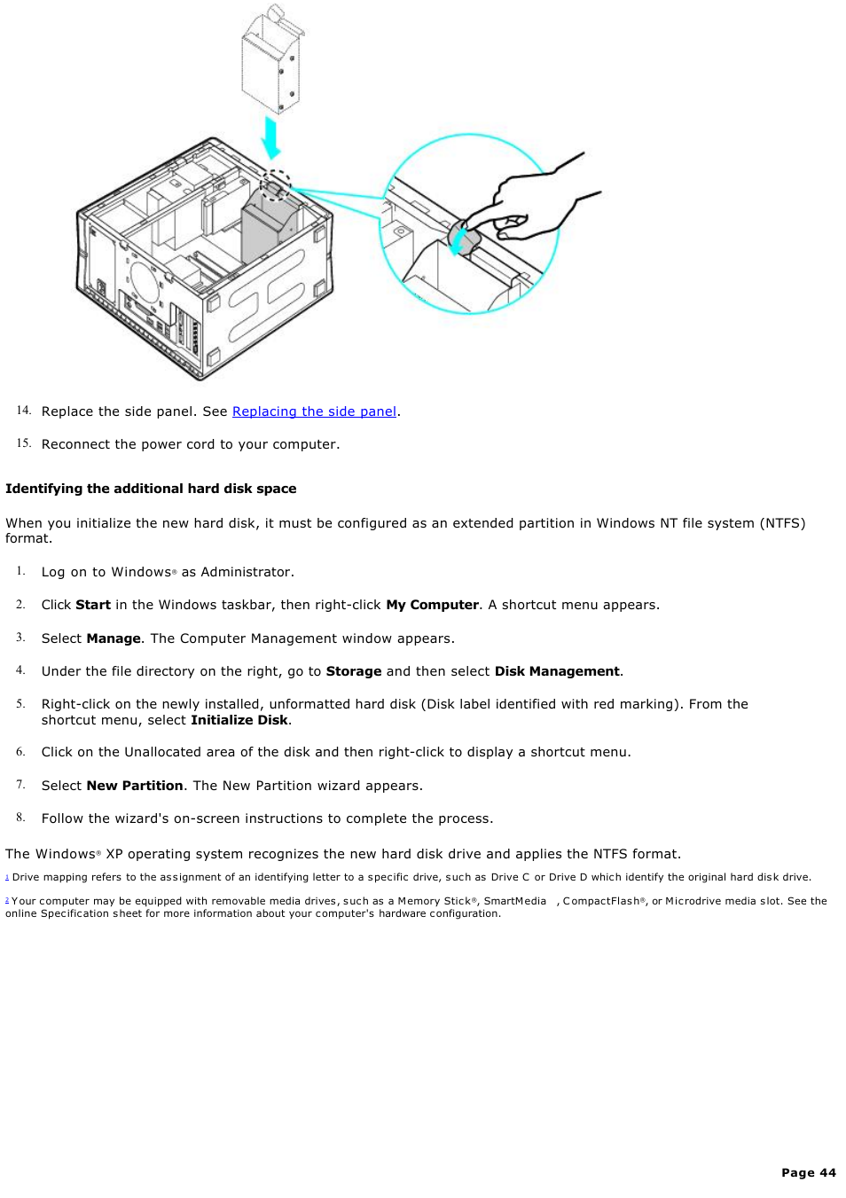 Sony PCV-RZ40CG User Manual | Page 44 / 91