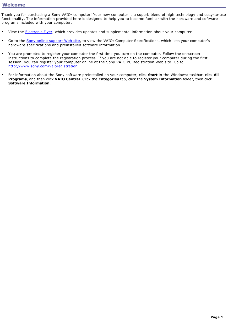 Sony VGC-RB51M User Manual | 131 pages