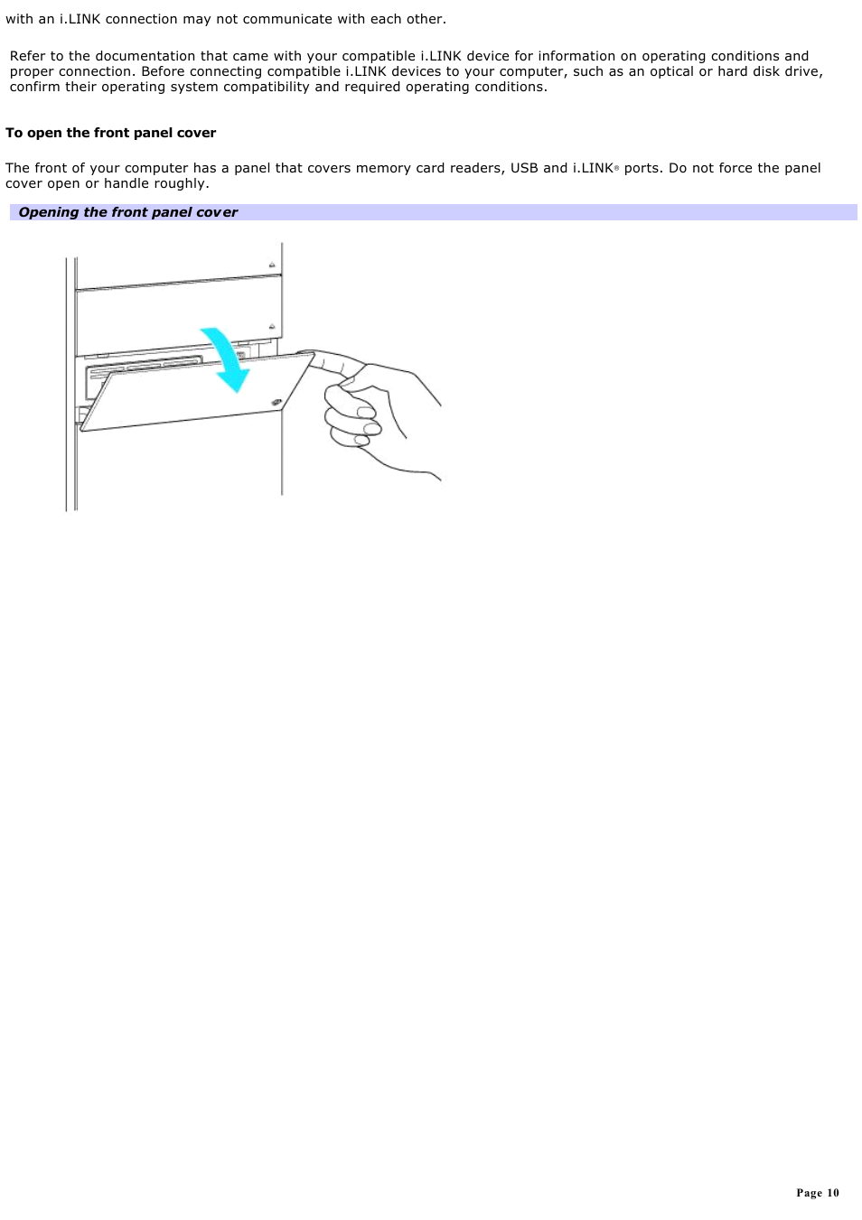 Sony VGC-RB51M User Manual | Page 10 / 131
