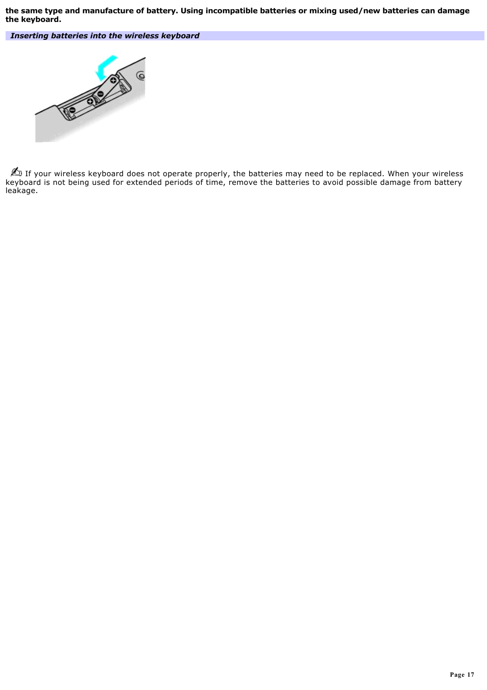Sony VGC-RB51M User Manual | Page 17 / 131