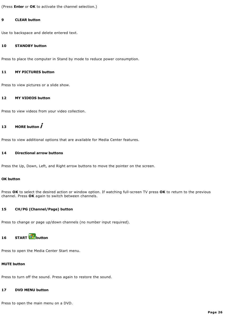Sony VGC-RB51M User Manual | Page 26 / 131