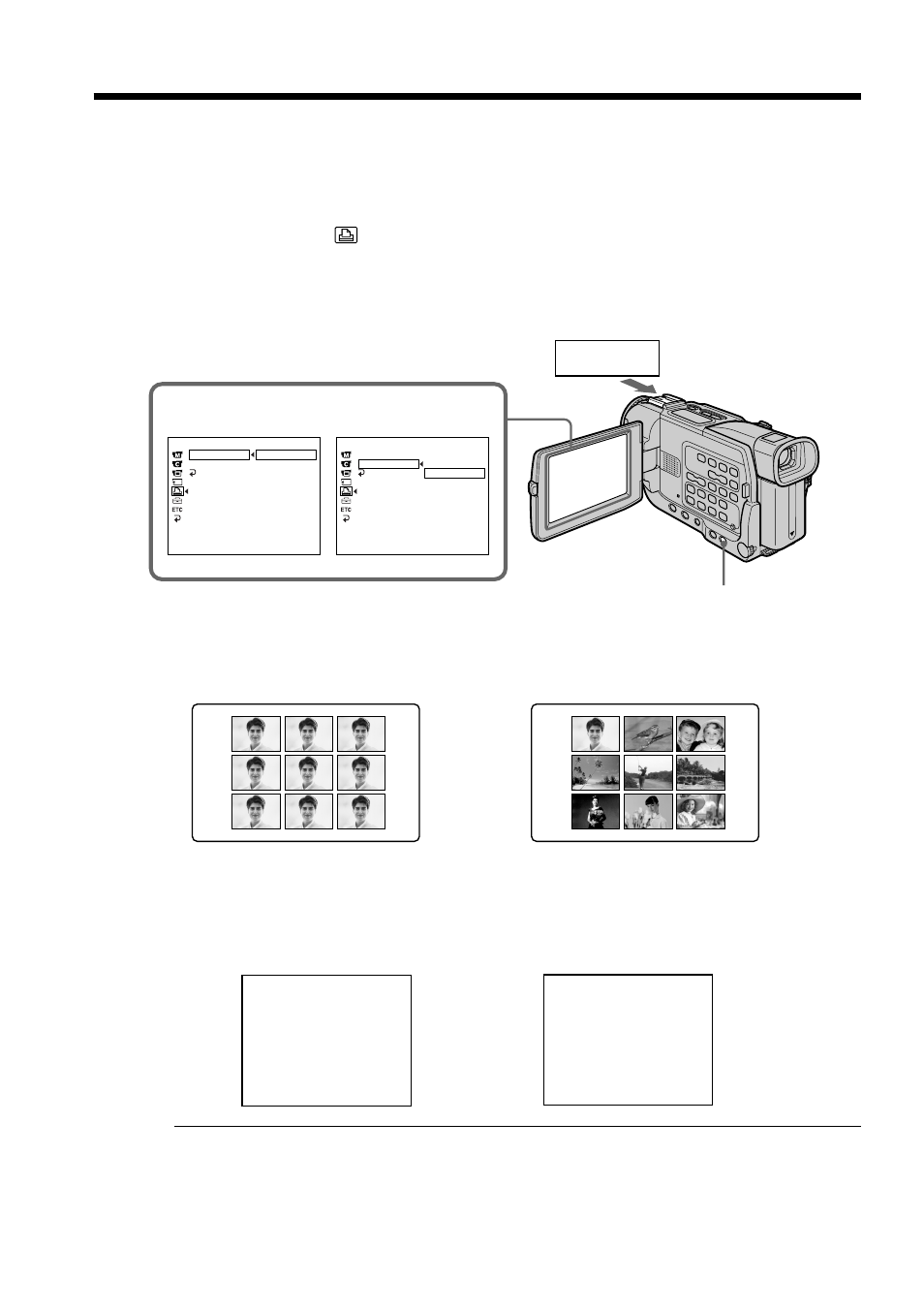 Using the printer (optional), Printer, Dcr-trv17 only | Sony DCR-TRV17 User Manual | Page 148 / 180