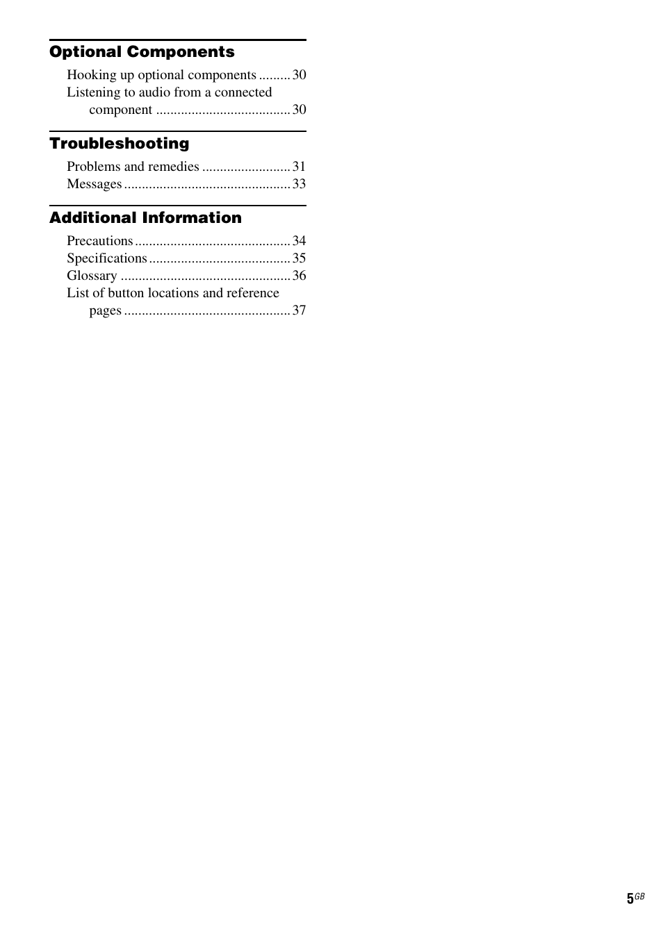 Sony HCD-CZ1 User Manual | Page 5 / 40