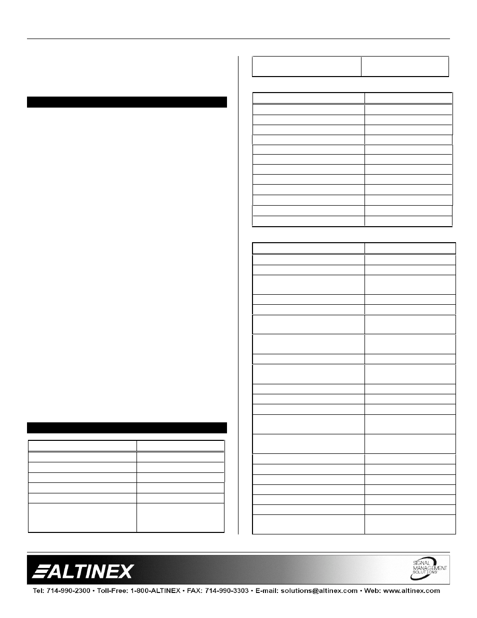 Distrbution amplifiers | Altinex Distribution Amplifier DA1322AT User Manual | Page 4 / 9