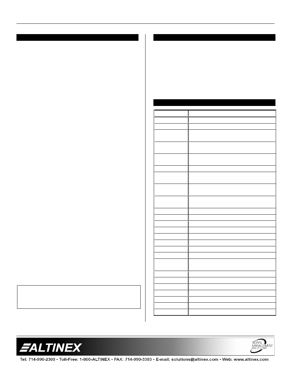 Distrbution amplifiers | Altinex Distribution Amplifier DA1322AT User Manual | Page 7 / 9