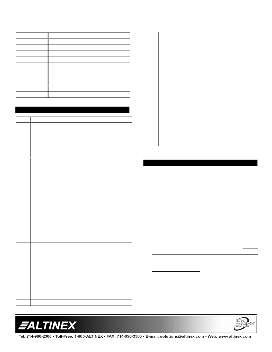 Distrbution amplifiers | Altinex Distribution Amplifier DA1322AT User Manual | Page 8 / 9