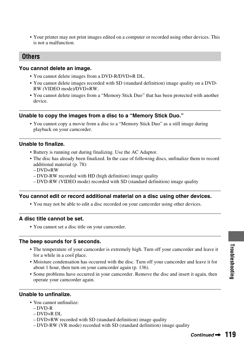 Others | Sony HDR-UX1 User Manual | Page 119 / 155