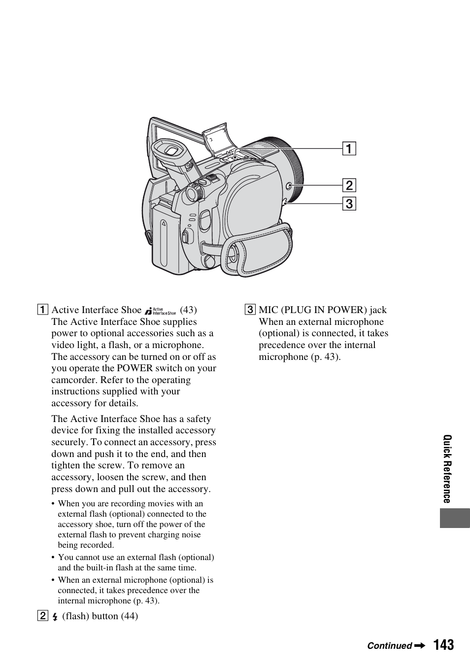 P. 143) | Sony HDR-UX1 User Manual | Page 143 / 155