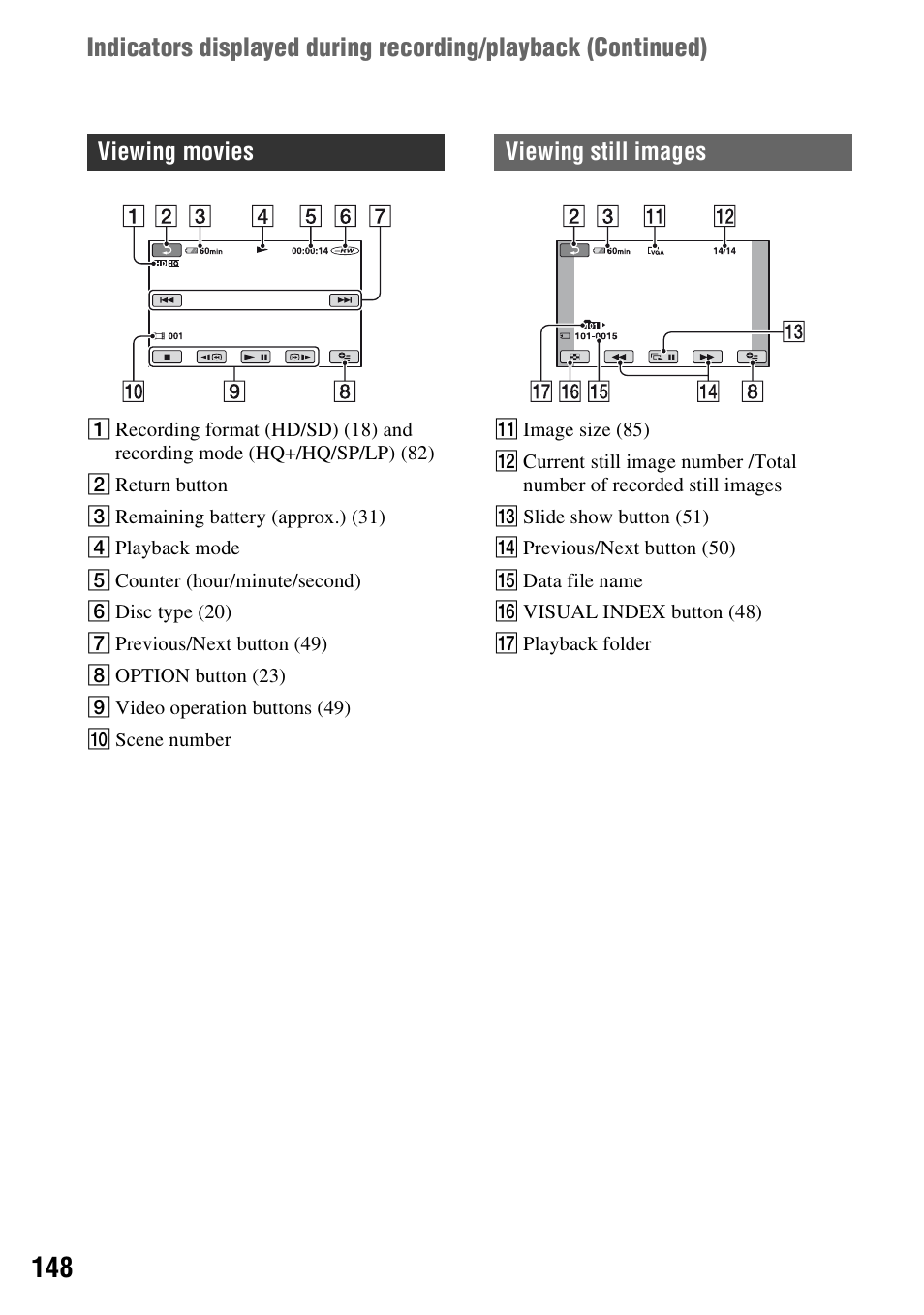 Sony HDR-UX1 User Manual | Page 148 / 155