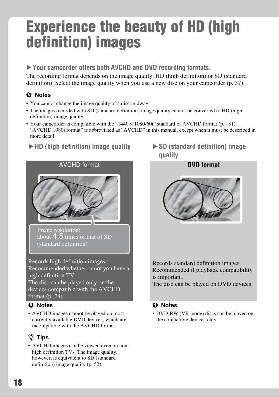 Sony HDR-UX1 User Manual | Page 18 / 155