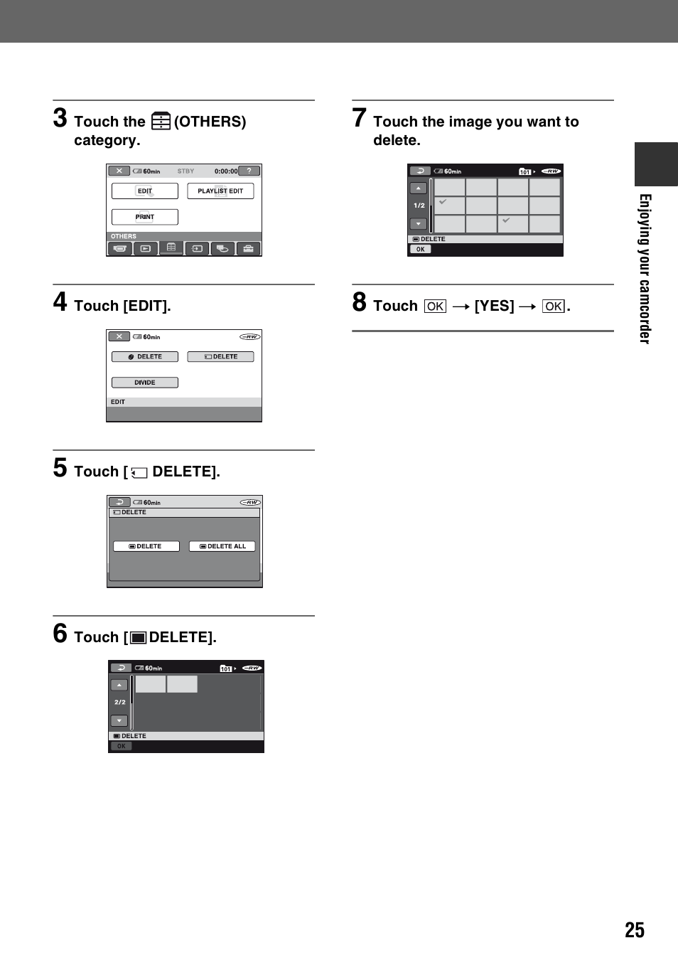 Sony HDR-UX1 User Manual | Page 25 / 155