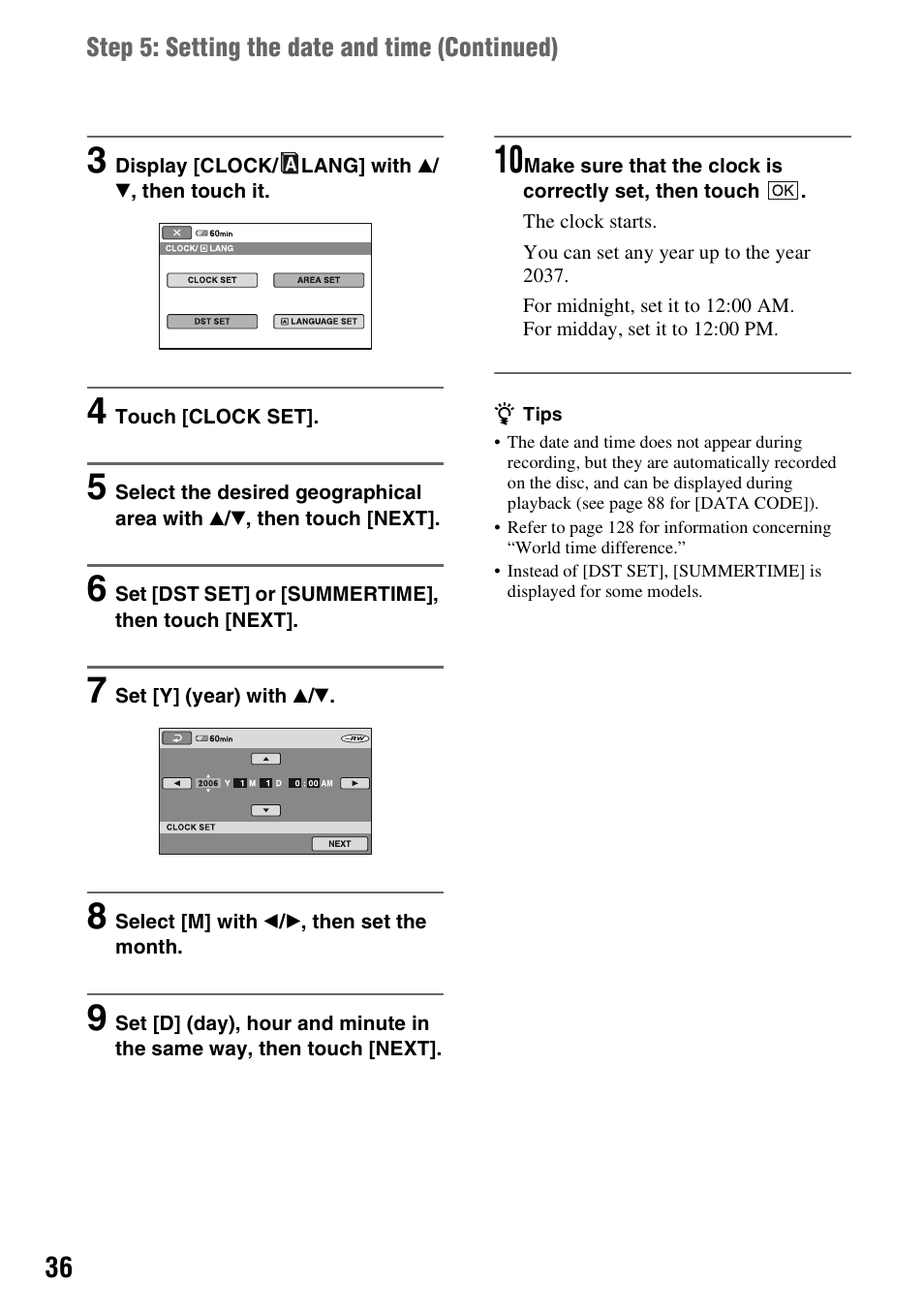 Sony HDR-UX1 User Manual | Page 36 / 155