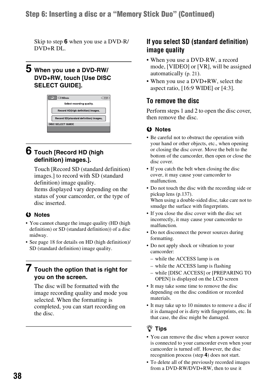 Sony HDR-UX1 User Manual | Page 38 / 155