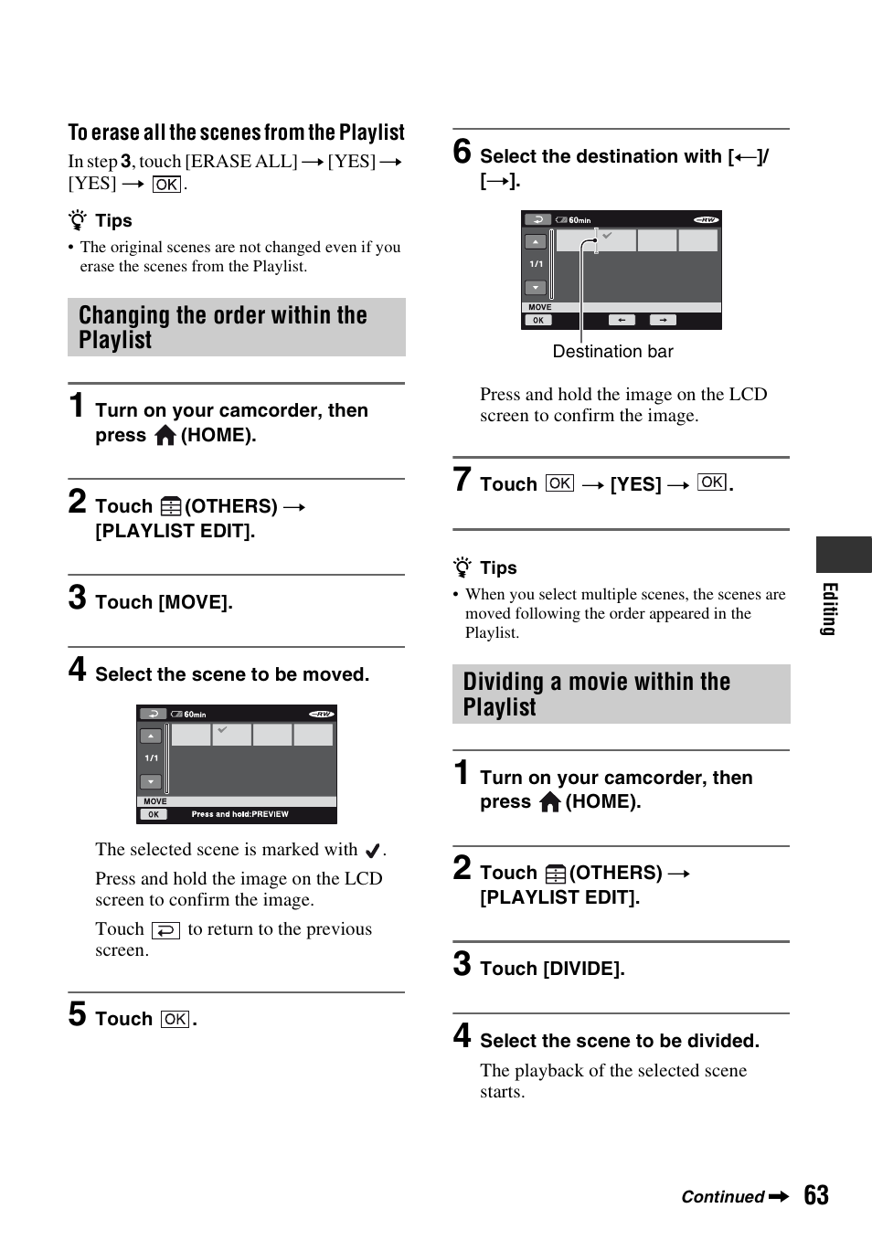 Sony HDR-UX1 User Manual | Page 63 / 155