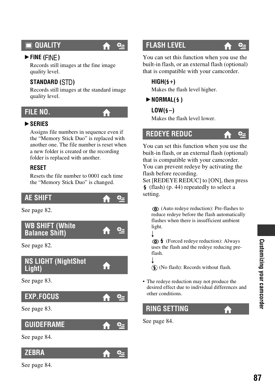 Sony HDR-UX1 User Manual | Page 87 / 155