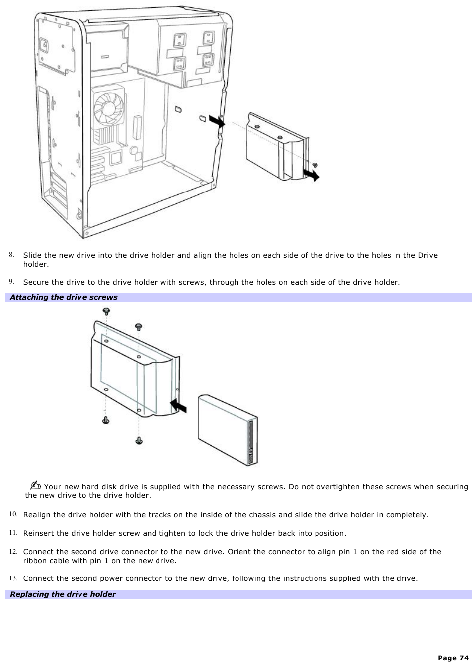 Sony PCV-RS221 User Manual | Page 74 / 114