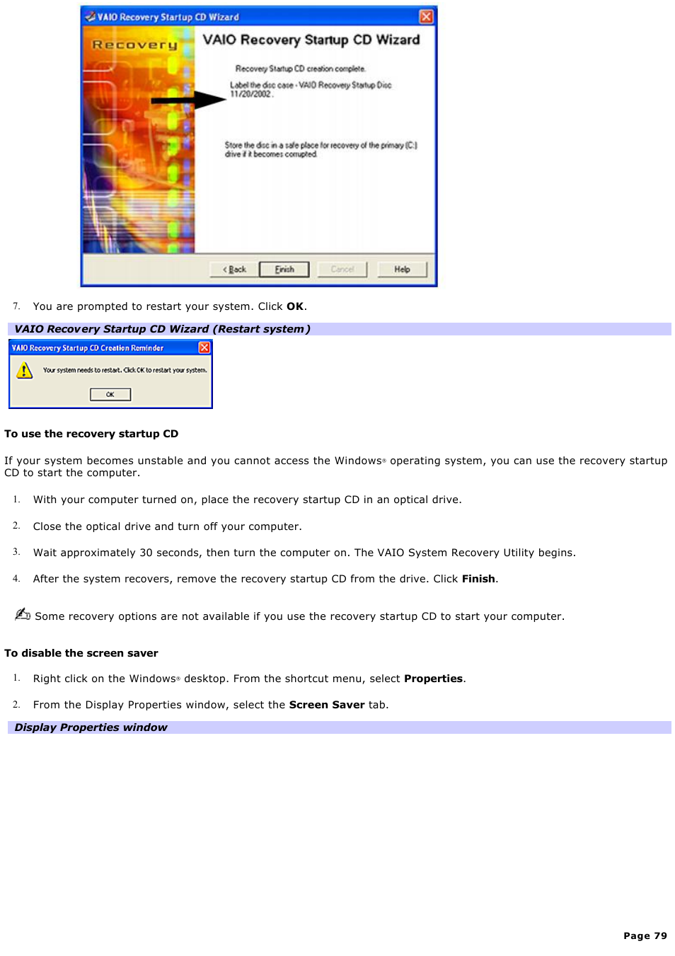 Sony PCV-RS221 User Manual | Page 79 / 114