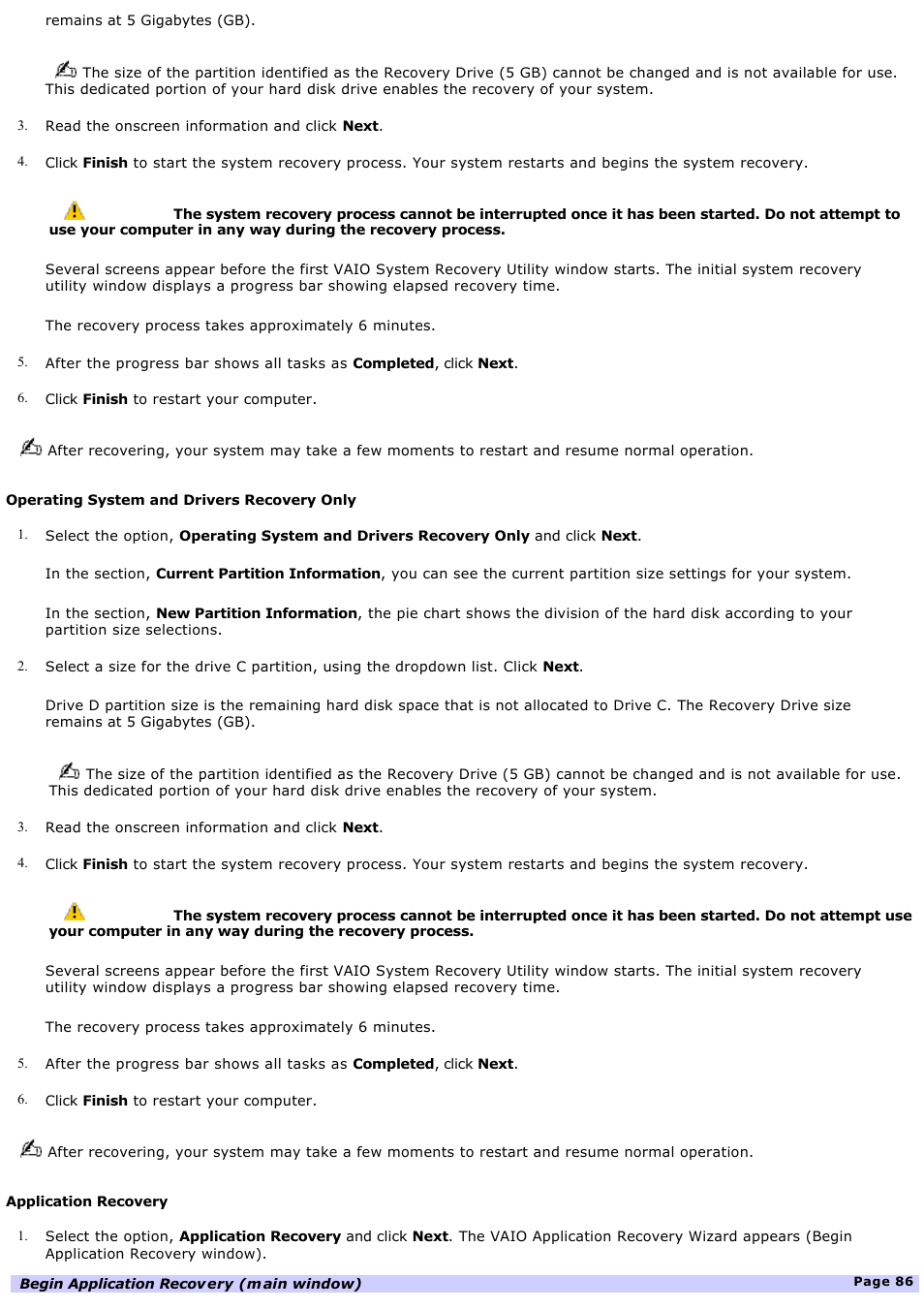 Sony PCV-RS221 User Manual | Page 86 / 114