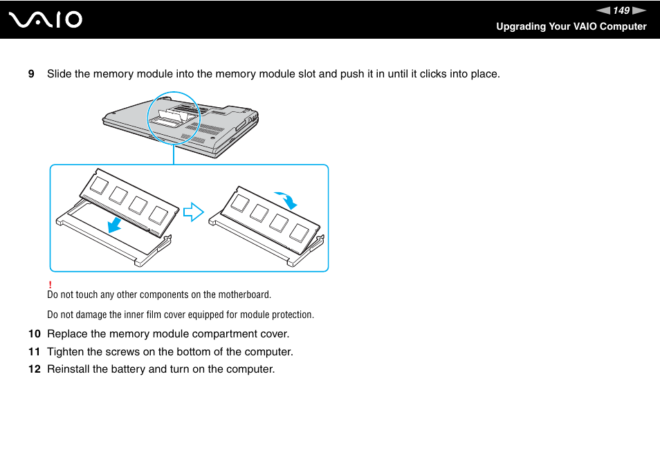 Sony VGN-SZ140 User Manual | Page 149 / 221