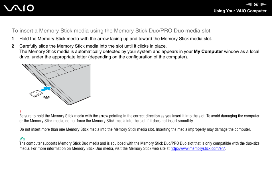 Sony VGN-SZ140 User Manual | Page 50 / 221