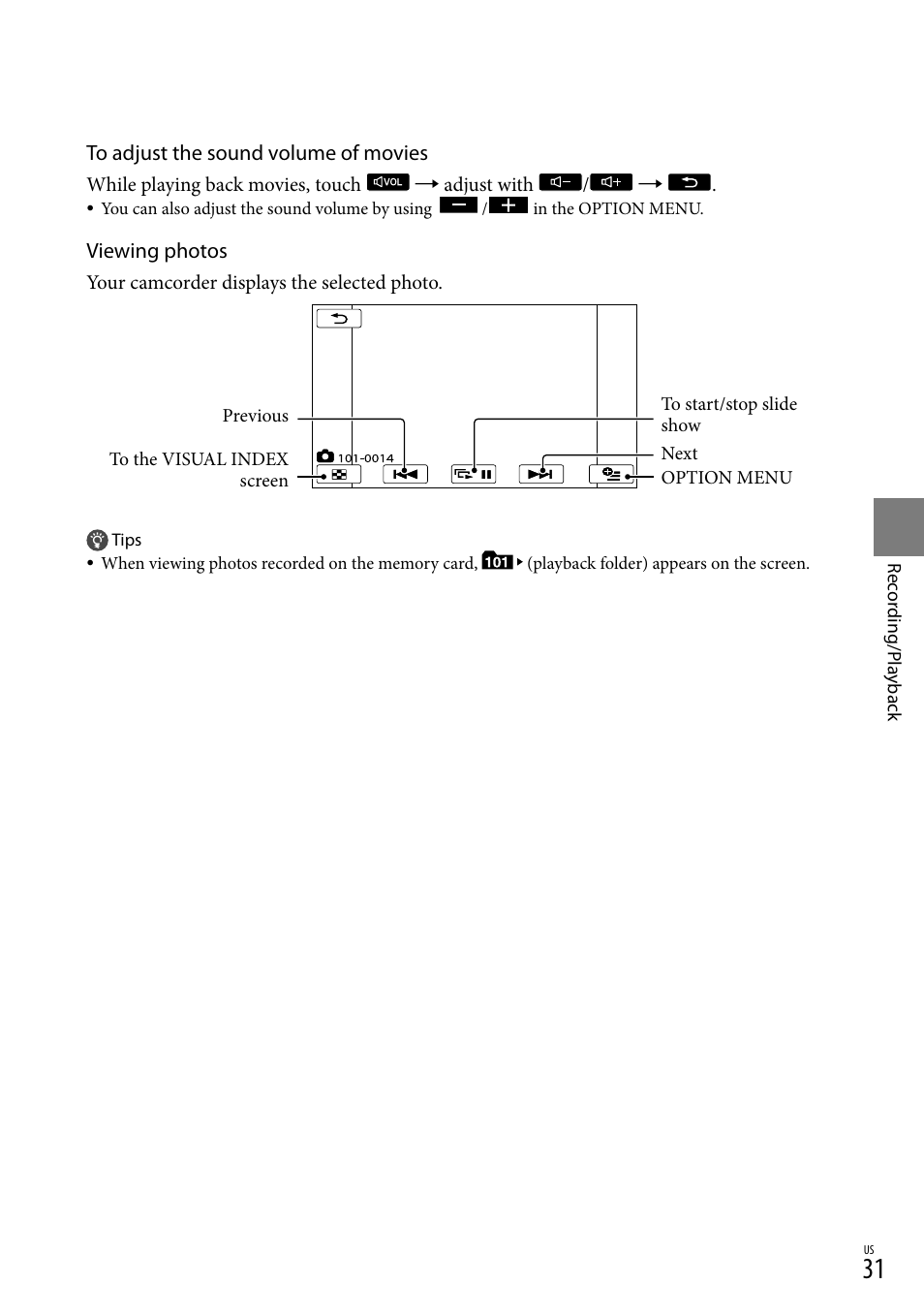 Sony HDR-XR150 User Manual | Page 31 / 109