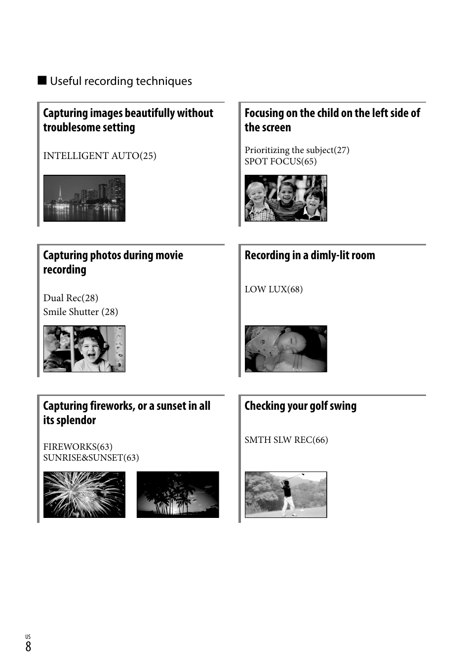 Sony HDR-XR150 User Manual | Page 8 / 109