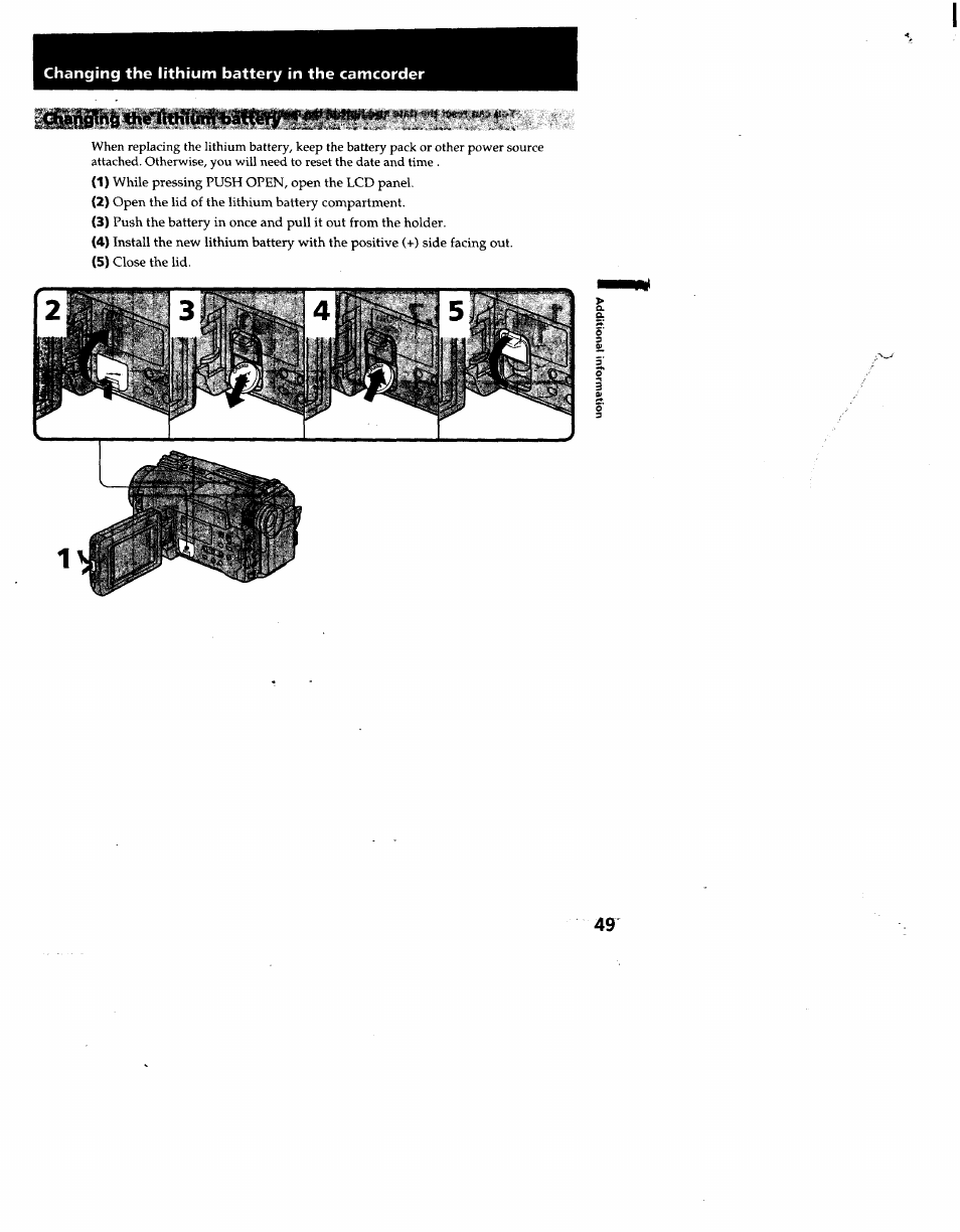 Sony CCD-TRV53 User Manual | Page 49 / 76