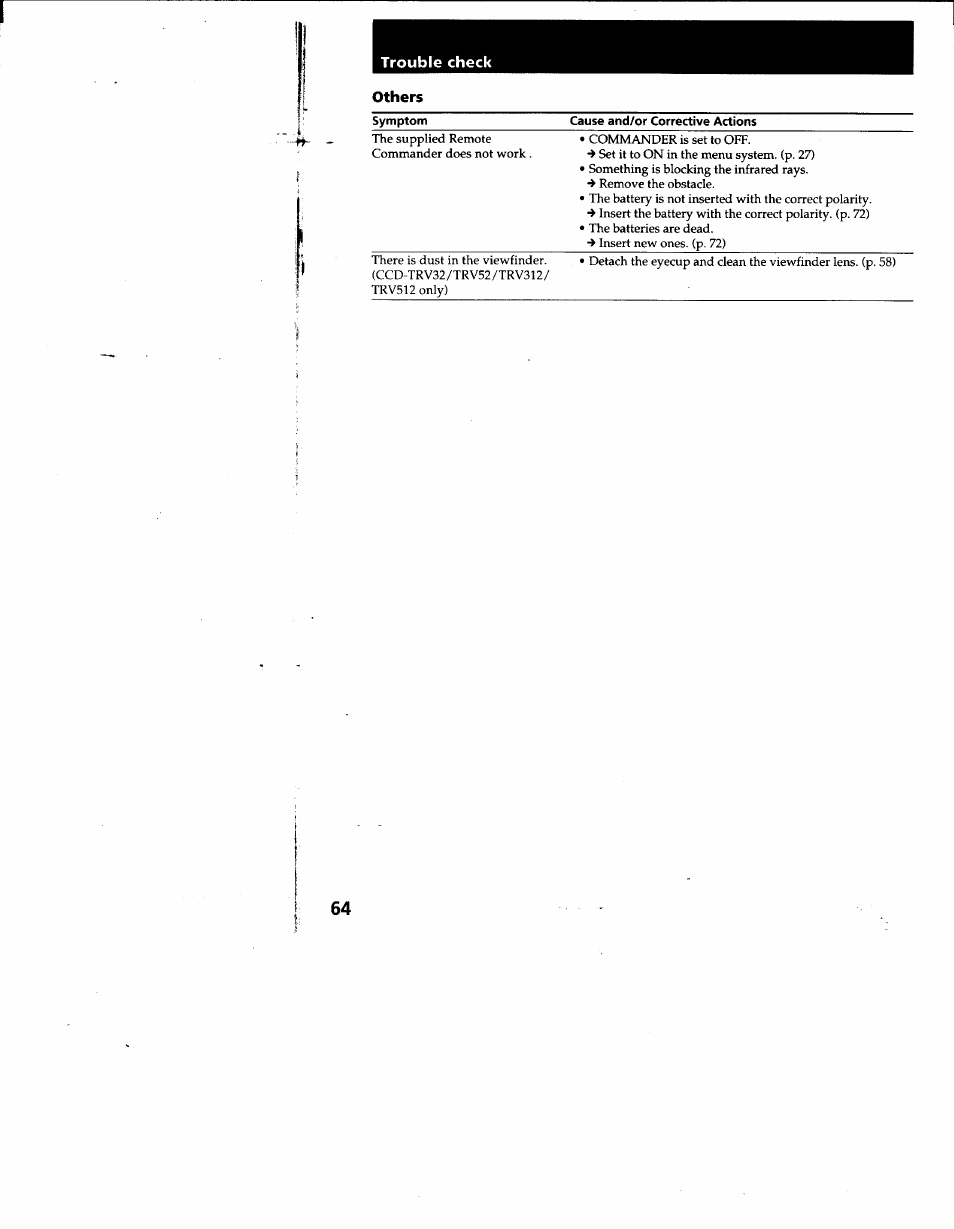 Sony CCD-TRV53 User Manual | Page 64 / 76