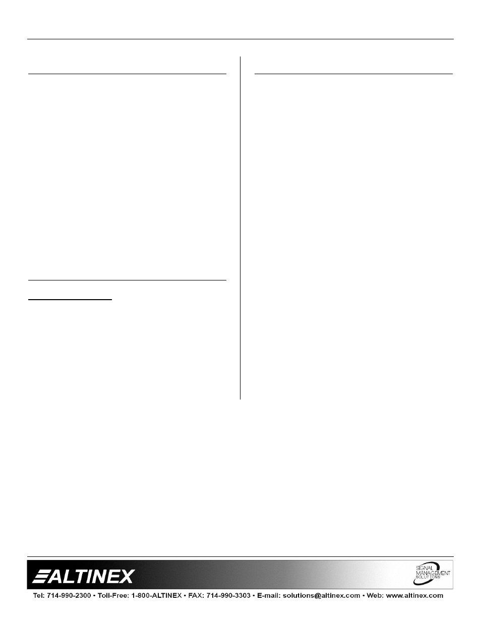 Switchers | Altinex DA1914SX User Manual | Page 2 / 9