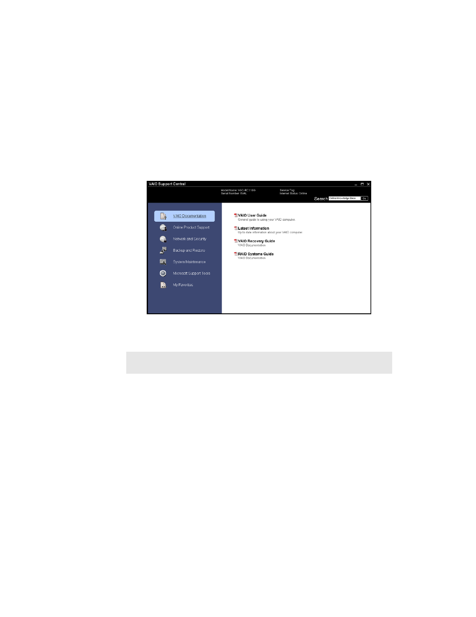 Support resources, Vaio® support central, Vaio | Support central | Sony VGX-XL2 User Manual | Page 21 / 182
