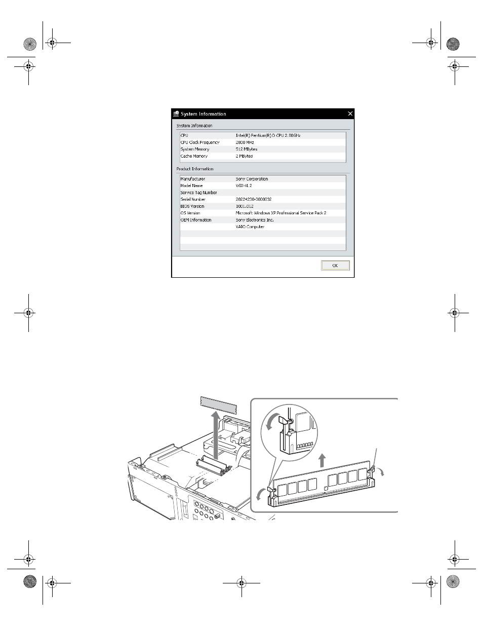 Remove memory module | Sony VGX-XL2 User Manual | Page 52 / 182