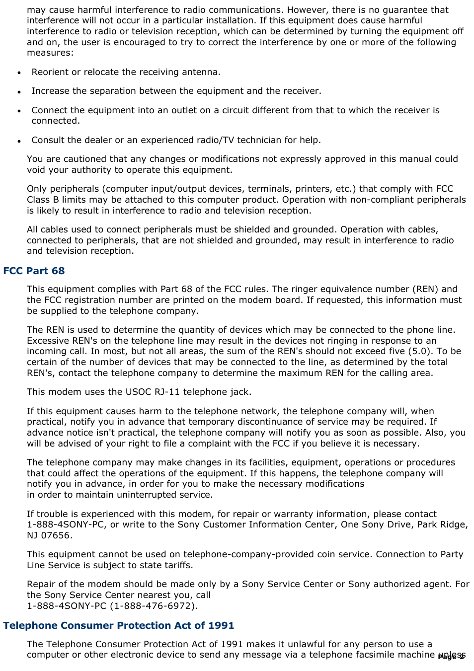 Sony PCV-E302DS User Manual | Page 2 / 1141