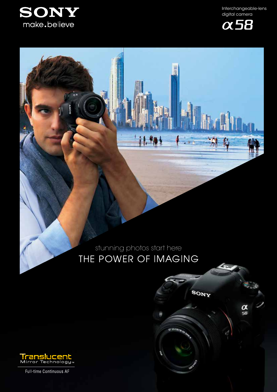 Sony SLT-A58 User Manual | 16 pages