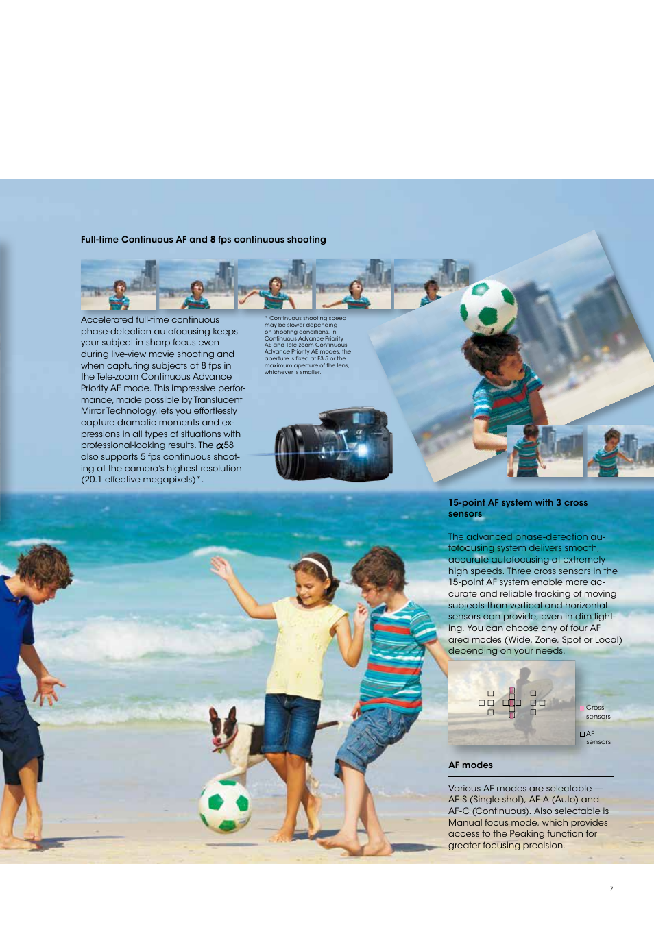 Sony SLT-A58 User Manual | Page 7 / 16