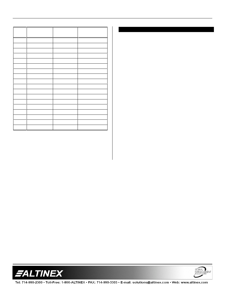 Interfaces | Altinex System Analog Interface VA6834FC User Manual | Page 13 / 14