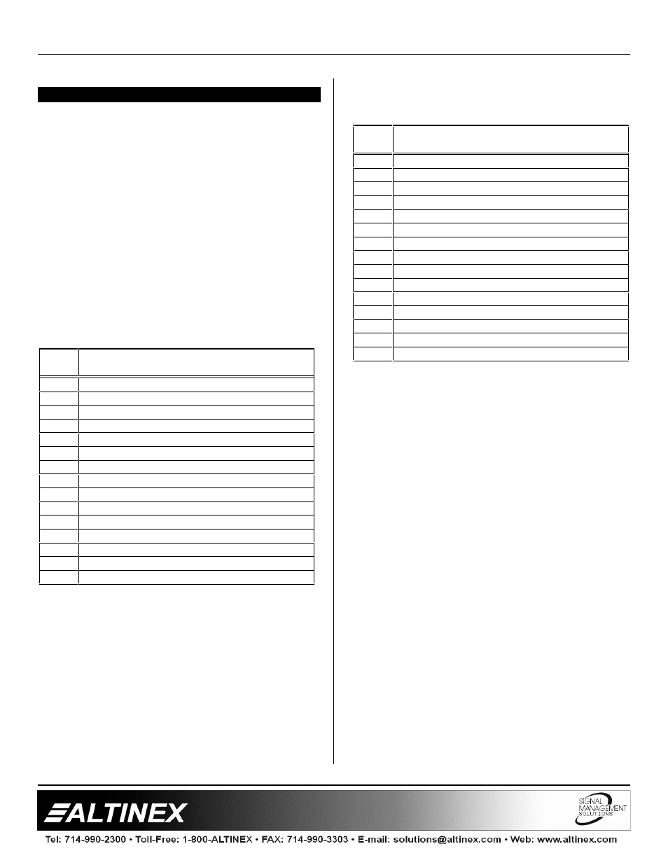 Interfaces | Altinex System Analog Interface VA6834FC User Manual | Page 5 / 14