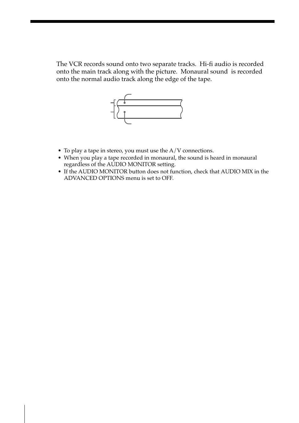 How sound is recorded on a video tape | Sony SLV-M11HF User Manual | Page 30 / 76