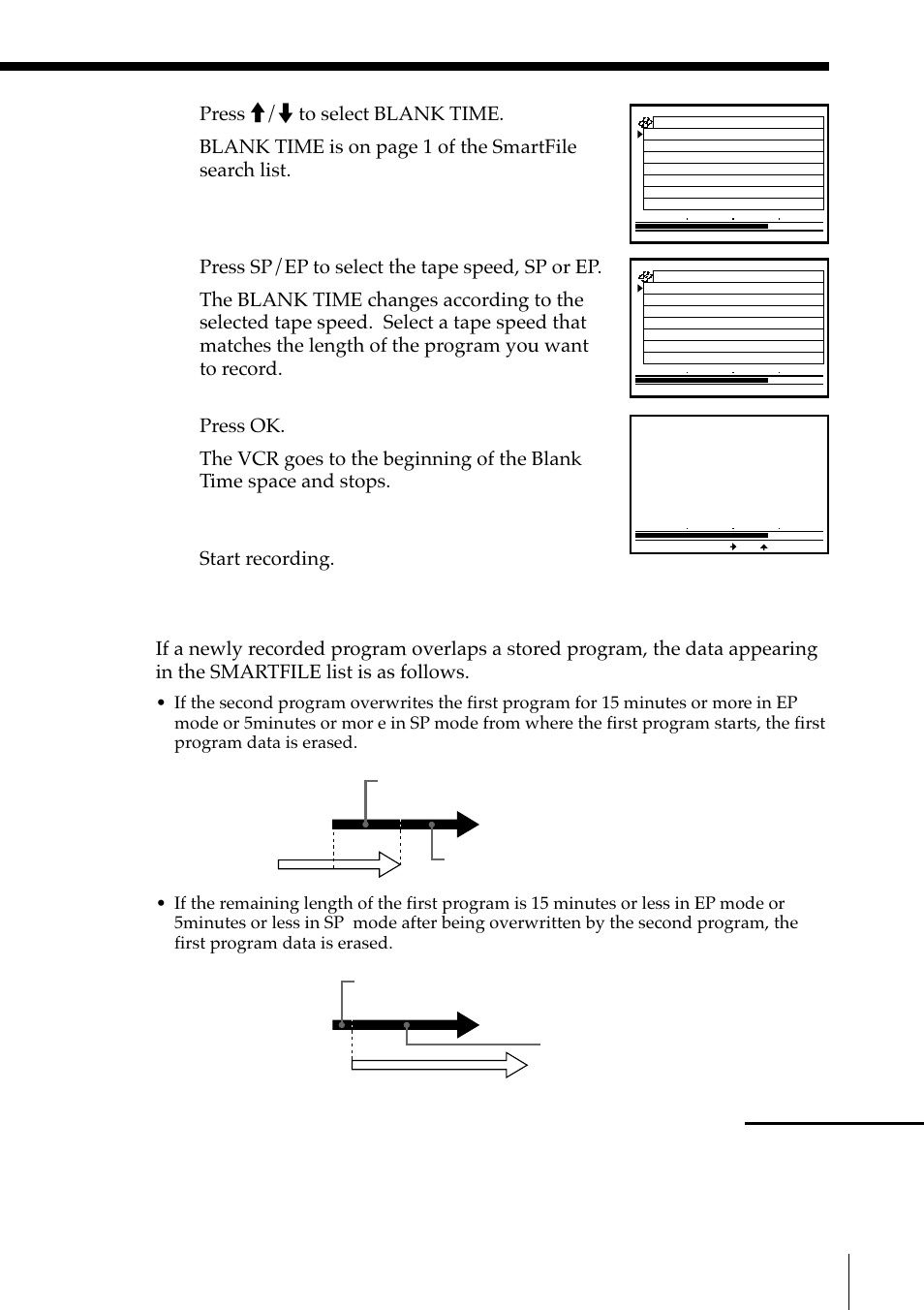 Smartfile function, Continued | Sony SLV-M11HF User Manual | Page 45 / 76
