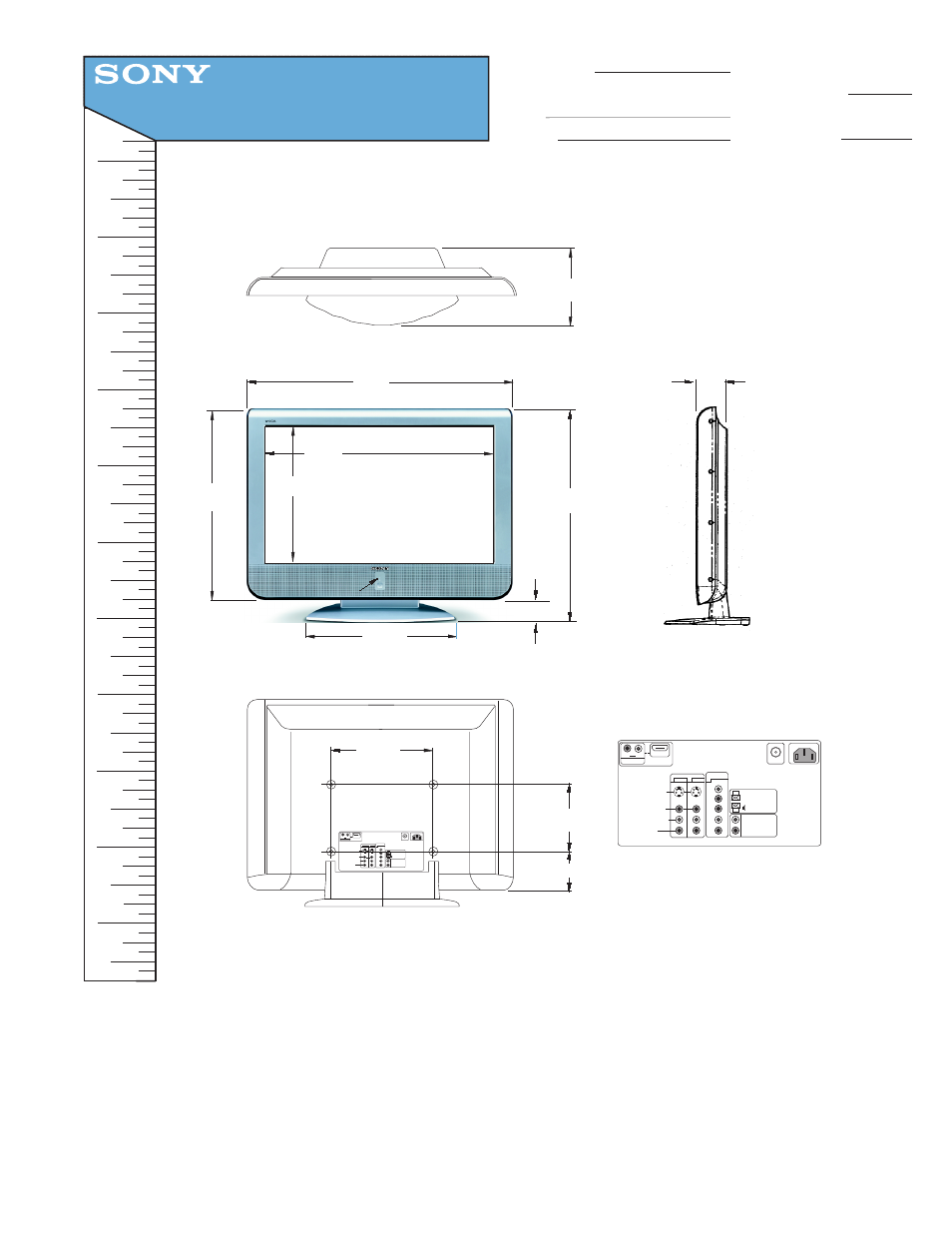 Sony KE-42M1 User Manual | 1 page