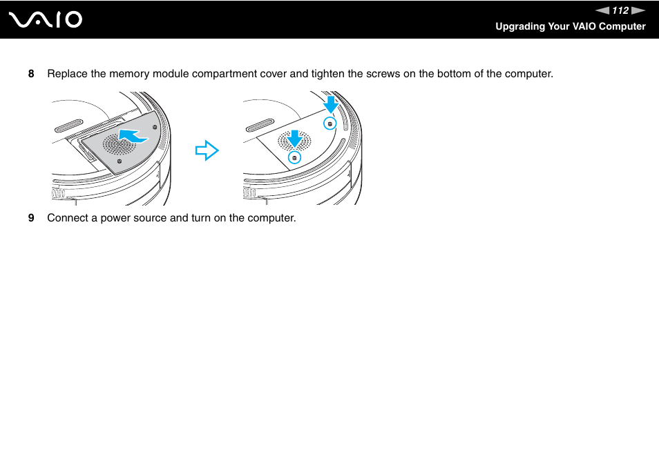 Sony VGX-TP20EB User Manual | Page 112 / 175