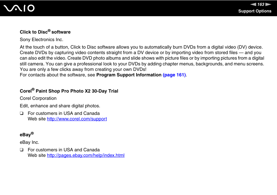 Sony VGX-TP20EB User Manual | Page 163 / 175