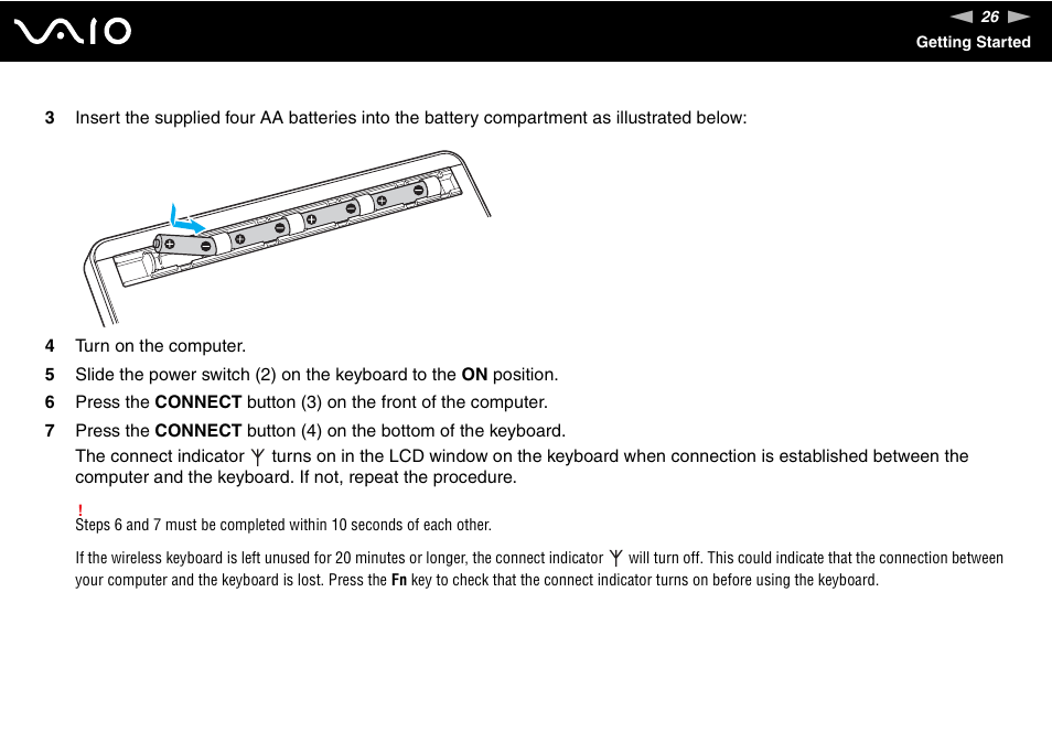 Sony VGX-TP20EB User Manual | Page 26 / 175