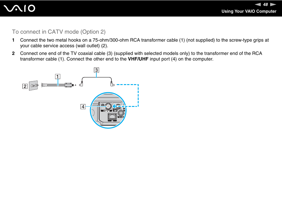 Sony VGX-TP20EB User Manual | Page 48 / 175