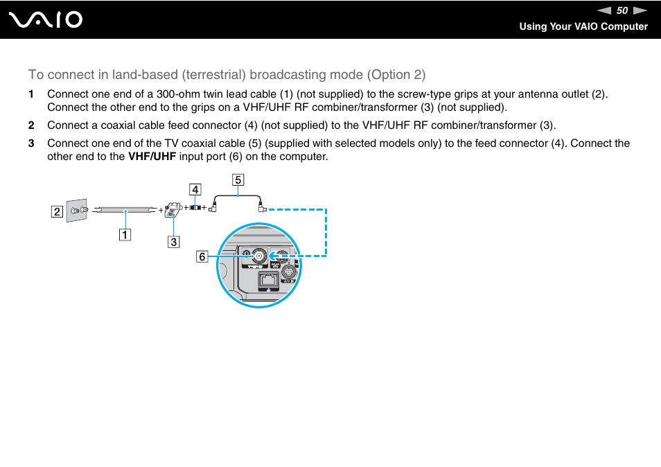 Sony VGX-TP20EB User Manual | Page 50 / 175