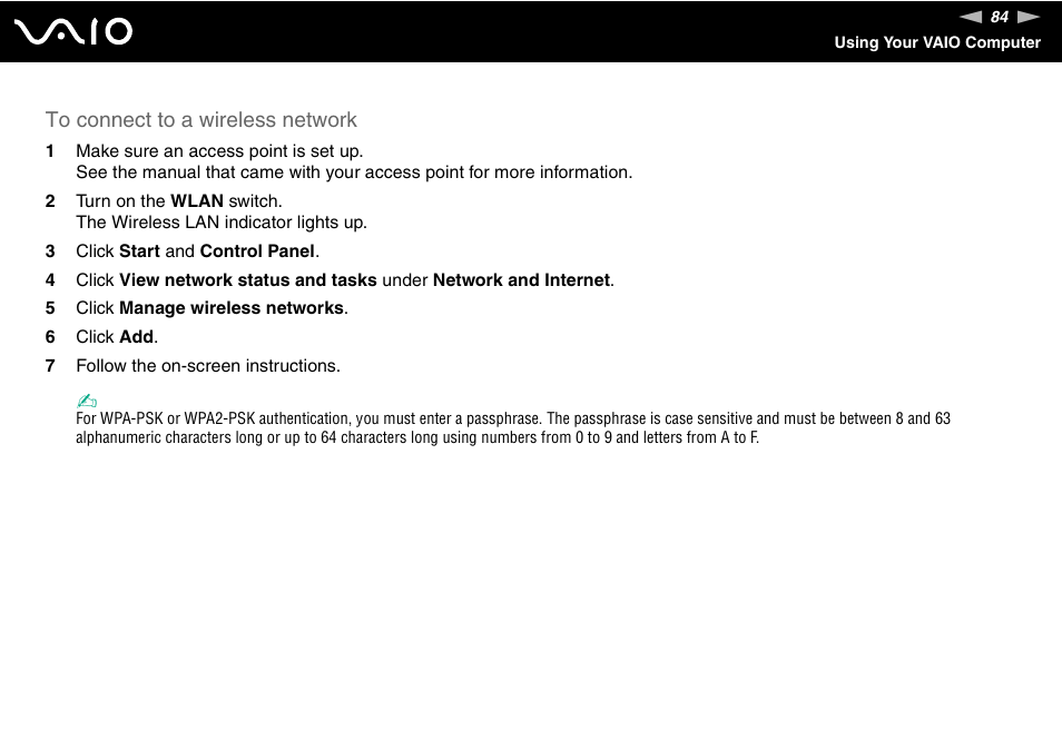 Sony VGX-TP20EB User Manual | Page 84 / 175