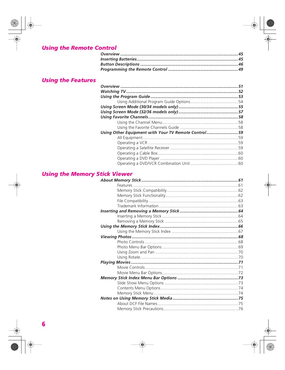 Sony KD-32XS945 User Manual | Page 7 / 107