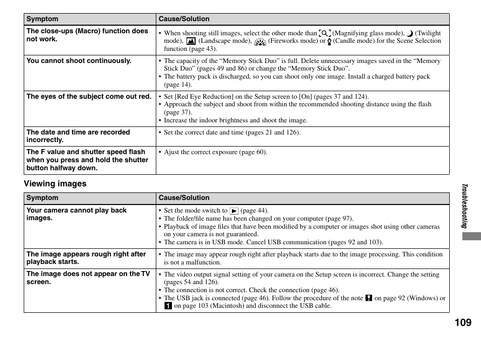 Sony DSC-T33 User Manual | Page 109 / 144