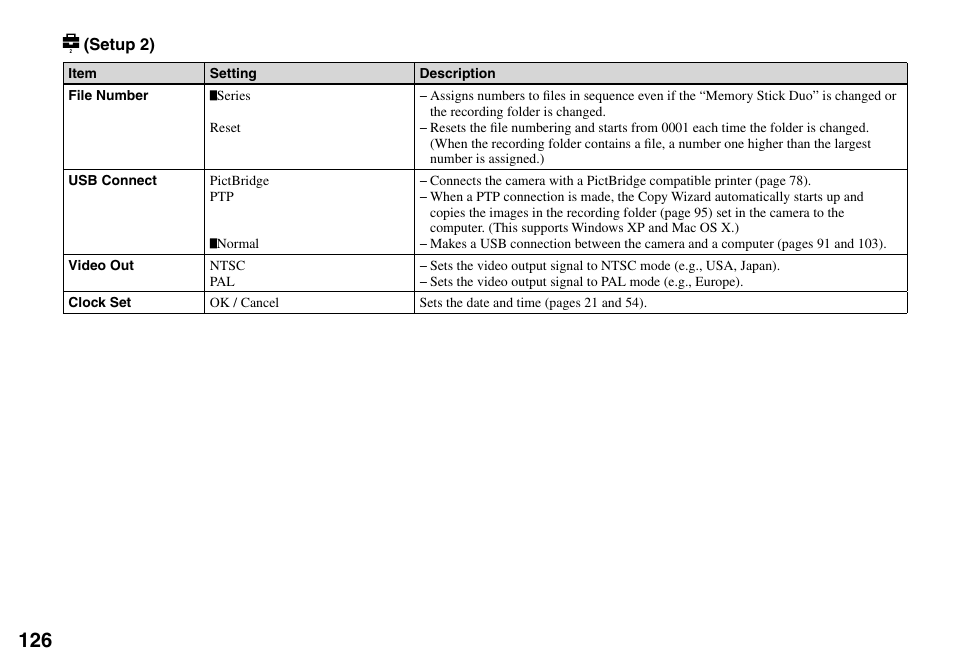 Sony DSC-T33 User Manual | Page 126 / 144