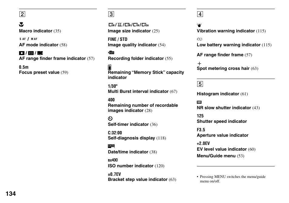 Sony DSC-T33 User Manual | Page 134 / 144