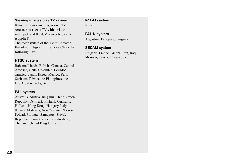 Sony DSC-T33 User Manual | Page 48 / 144